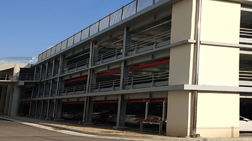 Steel Frame Parking Lot for the Urban Regeneration Leading Area Public Facility Project